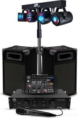 Pack sono BM SONIC BMS-DJ300-USB-BT SONO 300W Eclairage LED