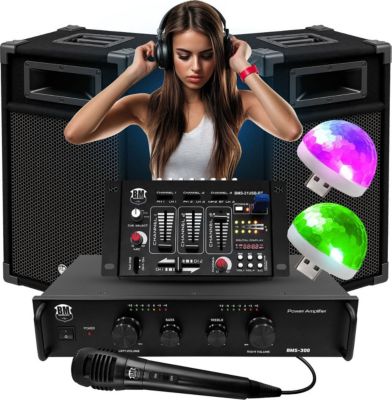 Pack sono BM SONIC BMS-DJ300-USB-BT Initiation DJ 300W