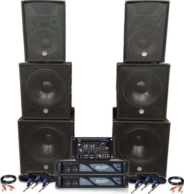 Pack sono BM SONIC pack sono 5000W CD mixage dj21BT ampli