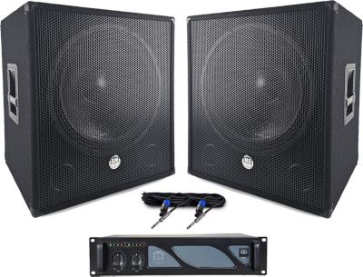 Pack sono BM SONIC pack basse complet 4000W  2 sub woofer 1
