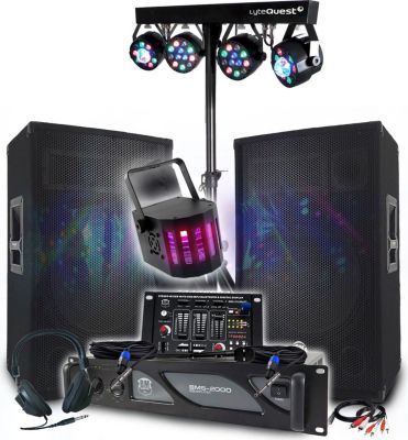 Pack sono BM SONIC Ampli 2000W, Paire d'Enceintes Passives