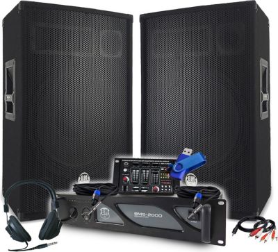 Pack sono BM SONIC Pack Sono DJ BM SONIC Amplificateur 2000