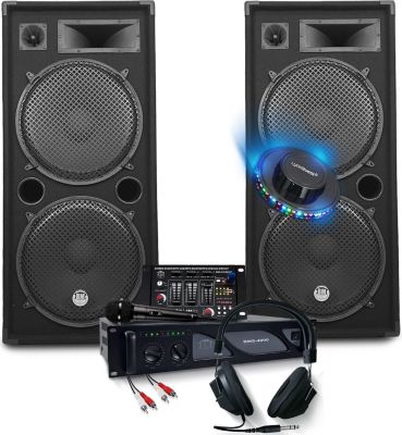 Pack sono BM SONIC Enceintes 2x2000W Table Mix