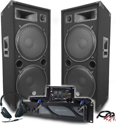 Pack sono BM SONIC Enceintes 2x2000W Table Mix