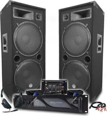 Pack sono BM SONIC Pack Sono DJ BM SONIC Amplificateur 4000