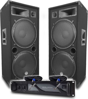 Pack sono BM SONIC Enceintes 2x2000W Pack sono BM SONIC Enceintes 2x2000W