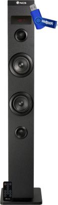 Pack enceinte Home Cinéma NGS SKYCHARM 50W BT Optique FM Noir 32Go