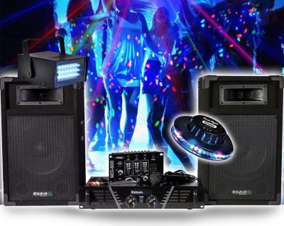 Pack sono BM SONIC COMPLET Disco 480W IBIZA SOUND DJ300 Amp