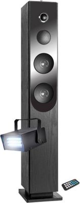 Enceinte Bluetooth INOVALLEY Tour de son Blacktower+ avec lecteur CD,