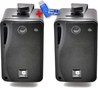 Enceinte Multiroom E-AUDIO B416B – Paire d'enceinte passive noire 4