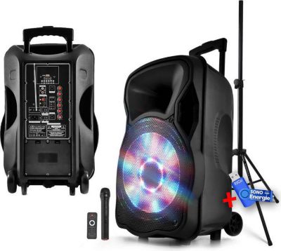 Enceinte sono MYDEEJAY Enceinte mobile LED USB/BT/SD/FM 800W