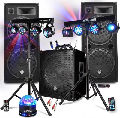 Pack sono BM SONIC LSC215-BMS18, 3200W Pack Sono + Lumières