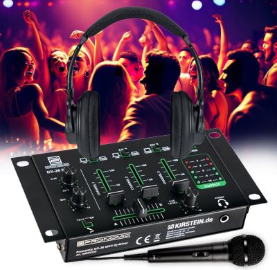 Table de mixage BM SONIC DX-26 MKII 3 canaux Casque DJ et Micro