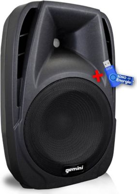 Enceinte sono GEMINI ES08BLU Enceinte active - Boomer 8"+USB