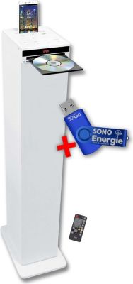 Enceinte Bluetooth INOVALLEY HP32-CD-W+ Clé USB 32G