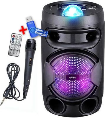 Enceinte nomade INOVALLEY KA02-BOWL 400W USB BT MICRO+Clé USB 32Go