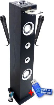 Enceinte Bluetooth INOVALLEY HP49CD-N - 100W - USB BT FM, 2 Micros