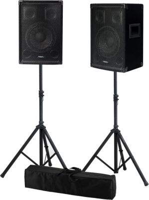 Enceinte sono IBIZA DISCO08B 2x 300W 3 voies, Supports PIEDS