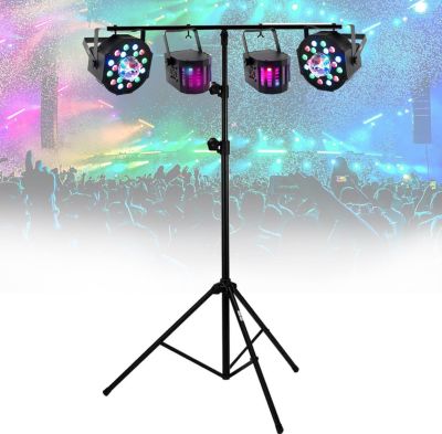 Jeu de lumières PARTY LIGHT&SOUND PACK DE 4 EFFETS JEUX DE LUMIERE COMPACT