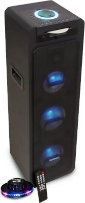 MADISON - ENCEINTE MAD - 2 boomers - Lecteur USB, MicroSD, et Bluetooth - 2  entrées micro - Ecran LED - La Poste