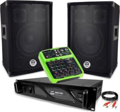 Pack sono BM SONIC complet ampli  enceinte et table 1000W