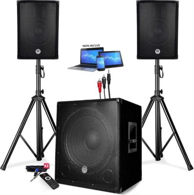 Pack sono BM SONIC BMS1510-USB-BT, 1800W USB Bluetooth