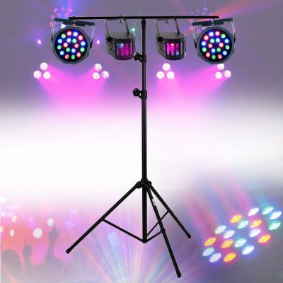 Jeu de lumières PARTY LIGHT&SOUND Lumières soirées 4 jeux compacts et puis