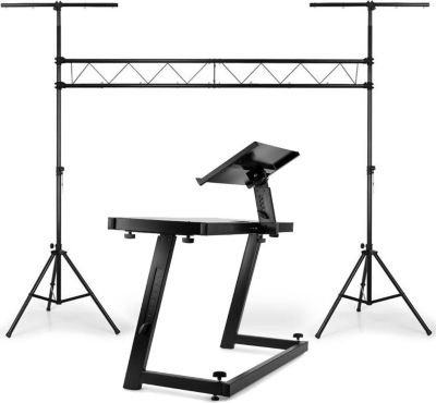 Jeu de lumières IBIZA BRIDGE603-DS20, portique 3M, Support DJ