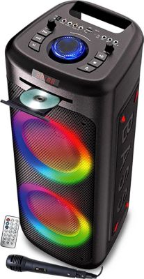 Enceinte nomade INOVALLEY Enceinte Autonome Lumineuse Avec Lecteur