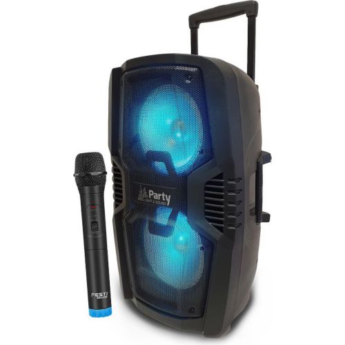 Party Light & Sound - Enceinte 1000w Active Portable et Autonome sur  Batterie - 2 Micros sans Fil