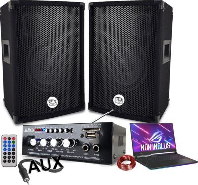 Pack sono BM SONIC Pack sono 600W, AMPLI USB BLUETOOTH + 2