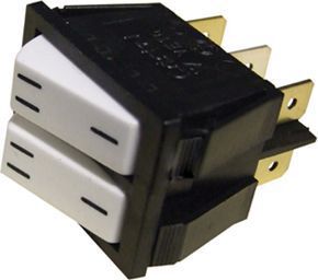 Interrupteur UNIVERSEL INTERRUPTEUR DOUBLE 22x26 10A  6 COSSES