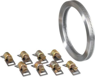 Gaine évacuation UNIVERSEL COLLIERS DE SERRAGE 3 M + 8 TETES A DECO