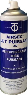 Aerosol gaz depoussierant airsec 600ml spray dépoussiérage anti