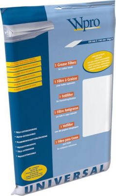 Filtre à charbon UNIVERSEL FILTRE HOTTE ANTI-GRAISSES BLANC 980x500