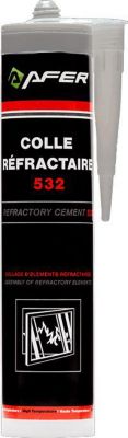Joint UNIVERSEL MASTIC COLLE REFRACTAIRE NOIR HAUTE TEMP
