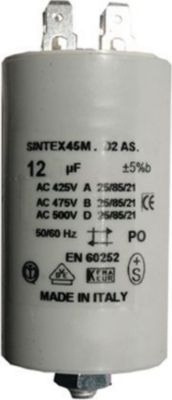 Condensateur UNIVERSEL CONDENSATEUR PERMANENT 12.5 MF  450V
