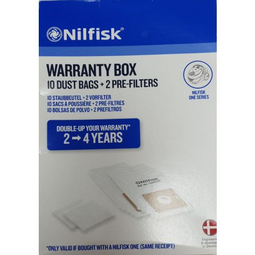 Sac NILFISK SACS ASPIRATEUR ONE NILFISK WARRANTY BOX