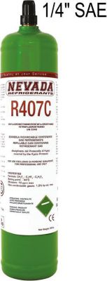 Bouteille UNIVERSEL RECHARGE GAZ R407c  850g - 1000 ml  CLIM