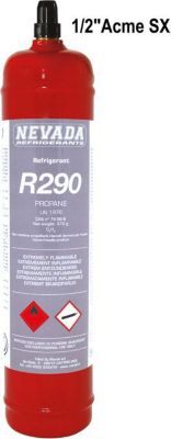 Bouteille UNIVERSEL RECHARGE GAZ Réfrigérant R290 PROPANE 37