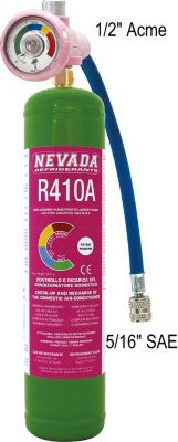 Bouteille UNIVERSEL BOUTEILLE GAZ R410a AVEC MANOMETRE + FLE