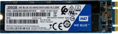 Disque dur SSD interne WESTERN DIGITAL Disque dur interne SSD M.2 WD Blue 250Go Reconditionné