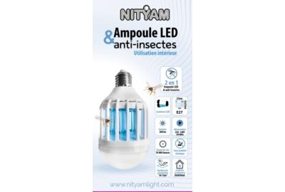 Anti moustique NITYAM AMPOULE LED ANTI-MOUSTIQUES
