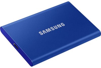 Disque SAMSUNG Pack T7 1To bleu + Etui
