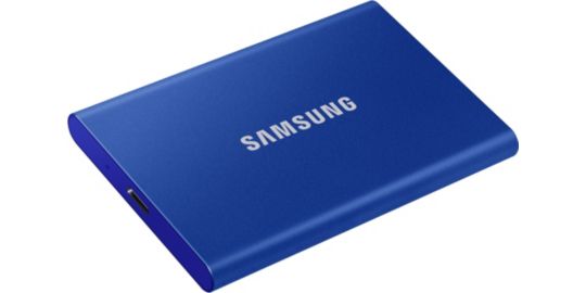 Disque SAMSUNG Pack T7 1To bleu + Etui