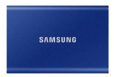 Disque SAMSUNG Pack T7 2To bleu + Etui