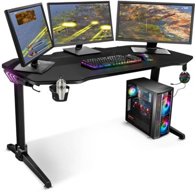 Bureau gamer SPIRIT OF GAMER HEADQUARTER 400 - RGB - Grande tail