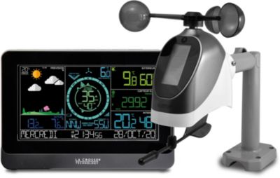 Bresser, Station météo BRESSER WLAN Comfort avec capteur professionnel  7-en-1 et écran couleur moderne