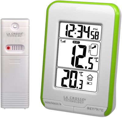 Thermomètre numérique intérieur/extérieur avec indicateur de température  maximale et minimale