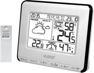 Station météo LA CROSSE WS6818 Blanc/Noir